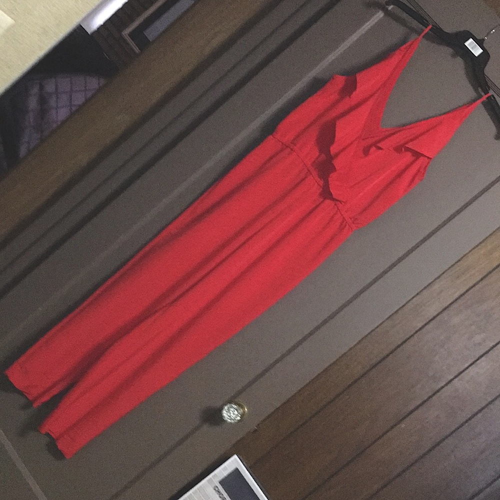 Red/orange jumpsuit